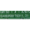 MAIN PARA SMART TV LG 4K RESOLUCION ( 3840x2160 ) UHD / NUMERO DE PARTE EBT66629715 / EAX69581403 (1.0)  / 66629715 / EAX69581403 / RU22E3A20W / 2BEBT000-01JD / PANEL NC650TQG-ABKH4 / DISPLAY HV650QUB-F7D / MODELO 65UP8000PUR.BUSGLKR